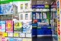 New South wales Lotto tickets sell at newsagent shop in Sydney downtown.